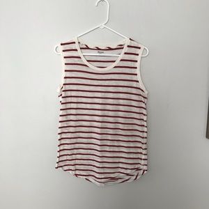 Madewell striped tank top